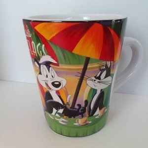 Looney Tunes Pepe Le Pew Mug, Six Flags Warner Bros, Penelope Pussycat Skunk Cat